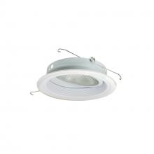 Nora NTM-54W - 6&#34; PAR30 Stepped Baffle w/ Gimbal Ring, White