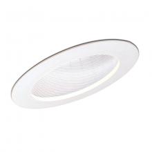 Nora NTP-614W/45 - 6&#34; Super-Sloped 45-Deg. Phenolic Stepped Baffle Trim for 926 Housings Only, White/White