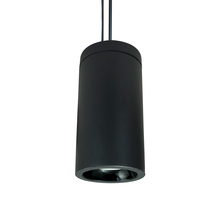 Nora NYLD2-6P075135BBB - 6&#34; Cobalt Pendant Mount Cylinder, Black, 750L, 3500K, Black Reflector, 120V Triac/ELV Dimming