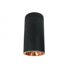 Nora NYLD2-6S10135COB - 6&#34; Cobalt Surface Mount Cylinder, Black, 1000L, 3500K, Copper Reflector, 120V Triac/ELV Dimming