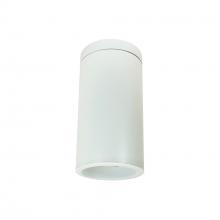 Nora NYLD2-6S10140WWW - 6&#34; Cobalt Surface Mount Cylinder, White, 1000L, 4000K, White/White Reflector, 120V Triac/ELV