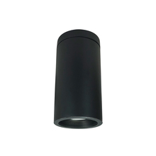 Nora NYLD2-6S10227BBB4 - 6&#34; Cobalt Surface Mount Cylinder, Black, 1000L, 2700K, Black/Black Baffle, 120V Triac/ELV/0-10V