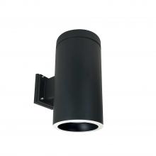 Nora NYLD2-6W10130BWB/PEM - 6&#34; Cobalt Wall Mount Cylinder, Black, 1000L, 3000K, Black/White Reflector, 120V Triac/ELV