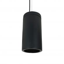 Nora NYLI-6CL251BBBAC - 6&#34; Cylinder, Black, Cable Mount, 25W Med. Base, Refl, Black