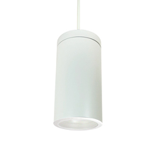Nora NYLI-6PL202WWW - 6&#34; Cylinder, White, Pendant Mount, 20W Med. Base, Baf., White