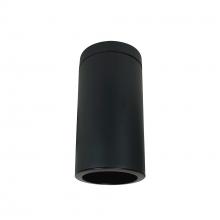 Nora NYLI-6SL151BBB - 6&#34; Cylinder, Black, Surface Mount, 15W Med Base LED, Refl. Black