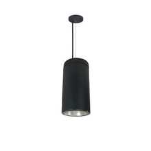 Nora NYLS3-6C1L435FC12DBB - 6&#34; Sapphire III Cable Mount Black Cylinder, Diffused Clear Reflector/Black Flange, 120-277;