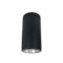 Nora NYLS3-6S1L340NP01DBB - 6&#34; Sapphire III Surface Mount Black Cylinder, Diffused Black Reflector/Black Flange, 120V; Phase