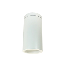 Nora NYLS3-6S1L235FC12WWW - 6&#34; Sapphire III Surface Mount White Cylinder, Matte Powder White Reflector/Matte Powder White
