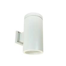 Nora NYLS3-6W1L335NC12WWW - 6&#34; Sapphire III Wall Mount White Cylinder, Matte Powder White Reflector/Matte Powder White