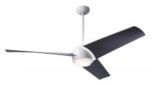 Modern Fan Co. AMB-MW-56-MB-870-WC - Ambit DC Fan- Matte White Finish; 56&#34; Matte Black Blades; 17W LED (Matte White Trim)