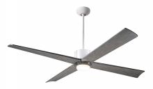 Modern Fan Co. NOU-MWGT-56-GY-271-RC - Nouveau DC Fan; Matte White Finish w/ Graphite; 56&#34; Graywash Blades; 17W LED; Remote Control