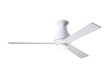 Modern Fan Co. ALT-FM-GW-52-AL-271-002 - Altus Flush Fan; Gloss White Finish; 52&#34; Aluminum Blades; 17W LED; Fan Speed and Light Control (