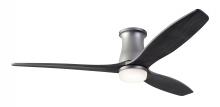 Modern Fan Co. ARB-FM-GT-54-EB-870-WC - Arbor Flush DC Fan; Graphite Finish; 54&#34; Ebony Blades; 17W LED; Wall Control