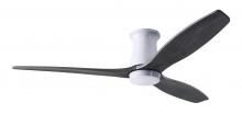 Modern Fan Co. ARB-FM-GW-54-EB-NL-RC - Arbor Flush DC Fan; Gloss White Finish; 54&#34; Ebony Blades; No Light; Remote Control