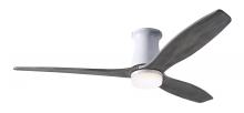 Modern Fan Co. ARB-FM-GW-54-GY-870-RC - Arbor Flush DC Fan; Gloss White Finish; 54&#34; Graywash Blades; 17W LED; Remote Control