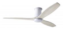 Modern Fan Co. ARB-FM-GW-54-WW-NL-WC - Arbor Flush DC Fan; Gloss White Finish; 54&#34; Whitewash Blades; No Light; Wall Control