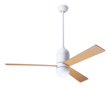 Modern Fan Co. CIR-GW-50-MP-NL-WC - Cirrus DC Fan; Gloss White Finish; 50&#34; Maple Blades; No Light; Wall Control
