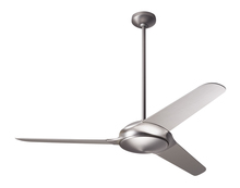Modern Fan Co. FLO-MN-52-WH-NL-002 - Flow Fan; Matte Nickel Finish; 52&#34; White Blades; No Light; Fan Speed and Light Control (3-wire)