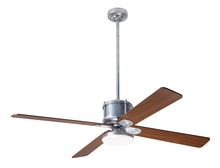 Modern Fan Co. IND-GV-50-MG-272-WC - Industry DC Fan; Galvanized Finish; 50&#34; Mahogany Blades; 20W LED Open; Wall Control