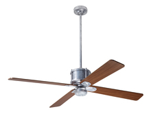 Modern Fan Co. IND-GV-50-MG-NL-WC - Industry DC Fan; Galvanized Finish; 50&#34; Mahogany Blades; No Light; Wall Control