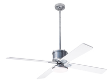 Modern Fan Co. IND-GV-50-WH-272-WC - Industry DC Fan; Galvanized Finish; 50&#34; White Blades; 20W LED Open; Wall Control
