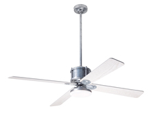 Modern Fan Co. IND-GV-50-WW-272-WC - Industry DC Fan; Galvanized Finish; 50&#34; Whitewash Blades; 20W LED Open; Wall Control