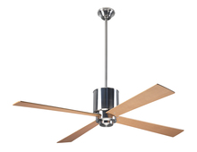 Modern Fan Co. LAP-BN-50-MP-NL-002 - Lapa Fan; Bright Nickel Finish; 50&#34; Maple Blades; No Light; Fan Speed and Light Control (3-wire)