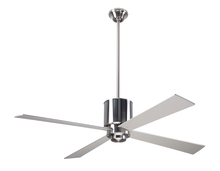 Modern Fan Co. LAP-BN-50-WH-NL-001 - Lapa Fan; Bright Nickel Finish; 50&#34; White Blades; No Light; Fan Speed Control