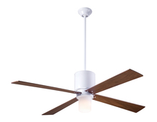 Modern Fan Co. LAP-GW-50-MG-552-002 - Lapa Fan; Gloss White Finish; 50&#34; Mahogany Blades; 17W LED; Fan Speed and Light Control (3-wire)