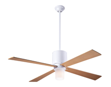 Modern Fan Co. LAP-GW-50-MP-552-002 - Lapa Fan; Gloss White Finish; 50&#34; Maple Blades; 17W LED; Fan Speed and Light Control (3-wire)