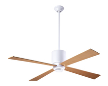 Modern Fan Co. LAP-GW-50-MP-NL-002 - Lapa Fan; Gloss White Finish; 50&#34; Maple Blades; No Light; Fan Speed and Light Control (3-wire)