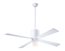 Modern Fan Co. LAP-GW-50-BK-552-002 - Lapa Fan; Gloss White Finish; 50&#34; Black Blades; 17W LED; Fan Speed and Light Control (3-wire)