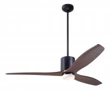 Modern Fan Co. LLX-DBBK-54-MG-271-WC - LeatherLuxe DC Fan; Dark Bronze Finish with Black Leather; 54&#34; Mahogany Blades; 17W LED; Wall Co