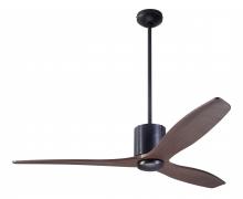 Modern Fan Co. LLX-DBBK-54-MG-NL-RC - LeatherLuxe DC Fan; Dark Bronze Finish with Black Leather; 54&#34; Mahogany Blades; No Light; Remote