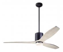 Modern Fan Co. LLX-DBBK-54-WW-271-RC - LeatherLuxe DC Fan; Dark Bronze Finish with Black Leather; 54&#34; Whitewash Blades; 17W LED; Remote