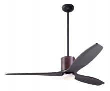 Modern Fan Co. LLX-DBCH-54-EB-271-RC - LeatherLuxe DC Fan; Dark Bronze Finish with Chocolate Leather; 54&#34; Ebony Blades; 17W LED; Remote