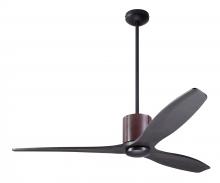 Modern Fan Co. LLX-DBCH-54-EB-NL-RC - LeatherLuxe DC Fan; Dark Bronze Finish with Chocolate Leather; 54&#34; Ebony Blades; No Light; Remot