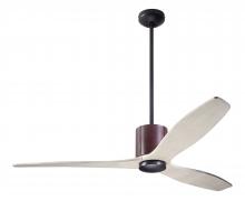 Modern Fan Co. LLX-DBCH-54-WW-NL-WC - LeatherLuxe DC Fan; Dark Bronze Finish with Chocolate Leather; 54&#34; Whitewash Blades; No Light; W