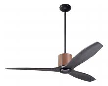 Modern Fan Co. LLX-DBTA-54-EB-NL-WC - LeatherLuxe DC Fan; Dark Bronze Finish with Tan Leather; 54&#34; Ebony Blades; No Light; Wall Contro