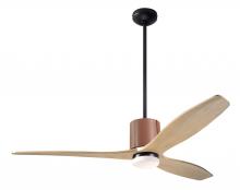 Modern Fan Co. LLX-DBTA-54-MP-271-WC - LeatherLuxe DC Fan; Dark Bronze Finish with Tan Leather; 54&#34; Maple Blades; 17W LED; Wall Control