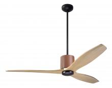 Modern Fan Co. LLX-DBTA-54-MP-NL-RC - LeatherLuxe DC Fan; Dark Bronze Finish with Tan Leather; 54&#34; Maple Blades; No Light; Remote Cont