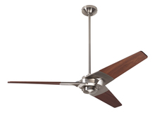 Modern Fan Co. TOR-BN-52-MG-NL-001 - Torsion Fan; Bright Nickel Finish; 52&#34; Mahogany Blades; No Light; Fan Speed Control