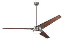 Modern Fan Co. TOR-BN-62-MG-272-002 - Torsion Fan; Bright Nickel Finish; 62&#34; Mahogany Blades; 20W LED; Fan Speed and Light Control (3-