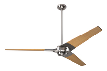 Modern Fan Co. TOR-BN-62-MP-NL-001 - Torsion Fan; Bright Nickel Finish; 62&#34; Maple Blades; No Light; Fan Speed Control