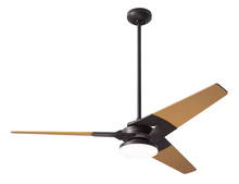 Modern Fan Co. TOR-DB-52-MP-272-002 - Torsion Fan; Dark Bronze Finish; 52&#34; Maple Blades; 20W LED; Fan Speed and Light Control (3-wire)