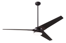 Modern Fan Co. TOR-DB-62-NK-272-002 - Torsion Fan; Dark Bronze Finish; 62&#34; Nickel Blades; 20W LED; Fan Speed and Light Control (3-wire