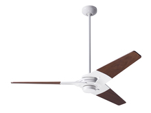 Modern Fan Co. TOR-GW-52-MG-NL-001 - Torsion Fan; Gloss White Finish; 52&#34; Mahogany Blades; No Light; Fan Speed Control