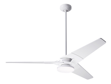 Modern Fan Co. TOR-GW-52-GY-272-002 - Torsion Fan; Gloss White Finish; 52&#34; Graywash Blades; 20W LED; Fan Speed and Light Control (3-wi