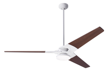 Modern Fan Co. TOR-GW-62-MG-272-002 - Torsion Fan; Gloss White Finish; 62&#34; Mahogany Blades; 20W LED; Fan Speed and Light Control (3-wi